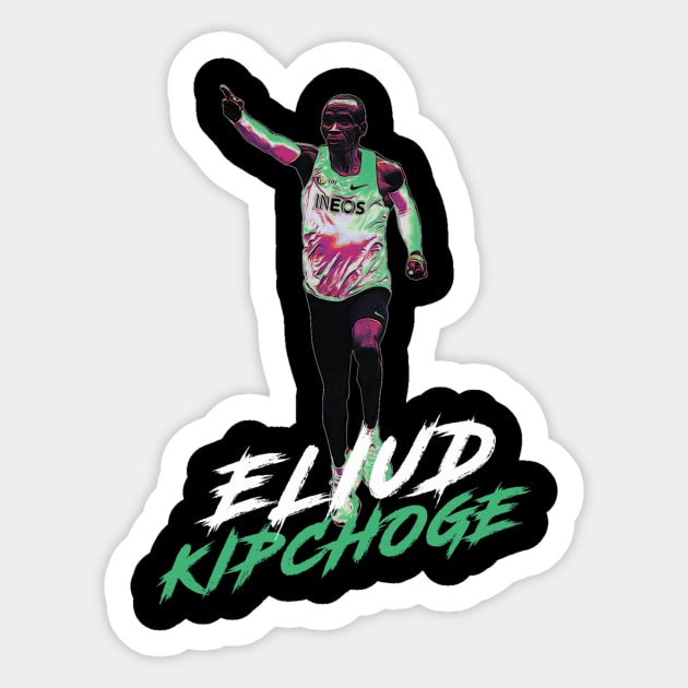 Eliud Kipchoge Marathon Sticker by BreanRothrock